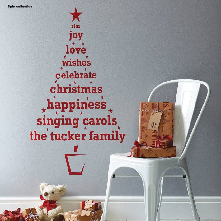 IDEE PER ALBERI DI NATALE ORIGINALI ADESIVI
