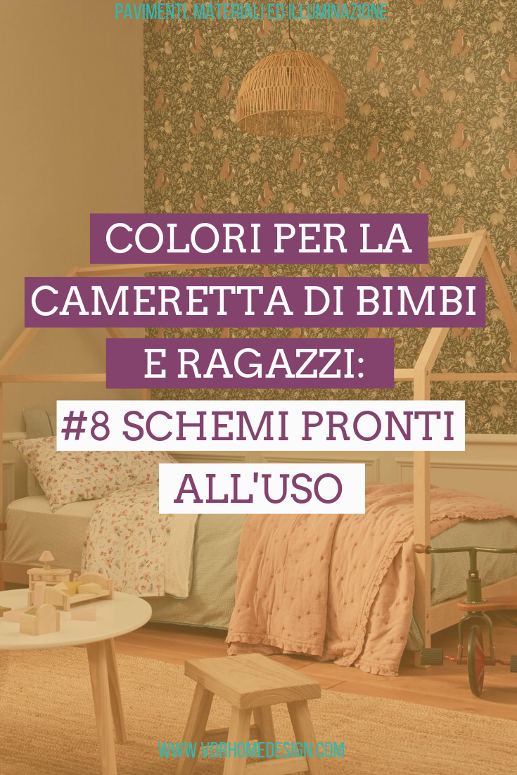 colori per la cameretta di bimbi e ragazzi copertina