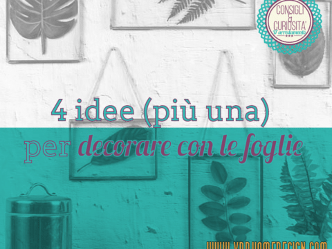 decorare con le foglie