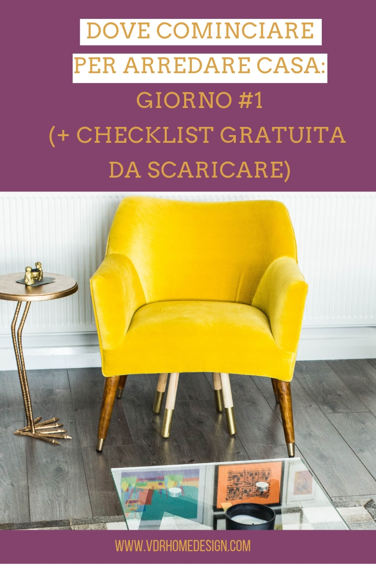 dove cominciare per arredare casa