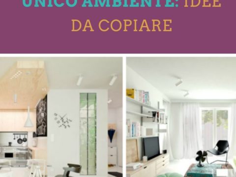 cucina e soggiorno in un unico ambiente