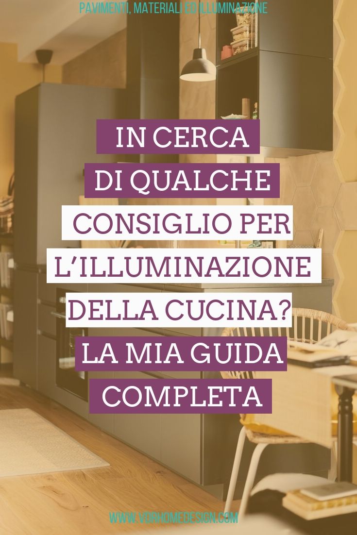 consiglio per l'illuminazione della cucina