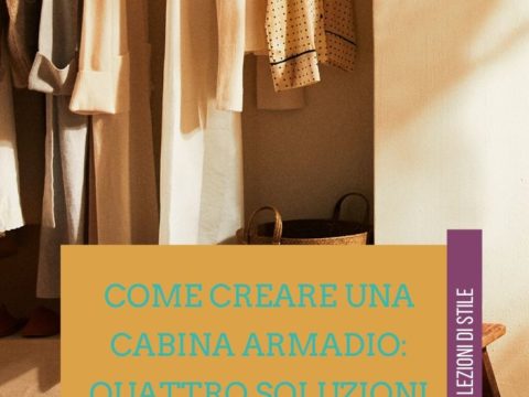 creare una cabina armadio