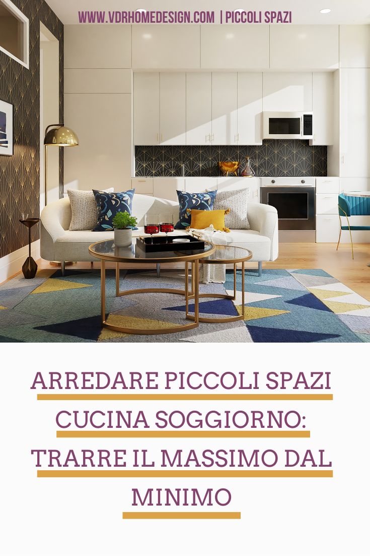 arredare piccoli spazi cucina soggiorno