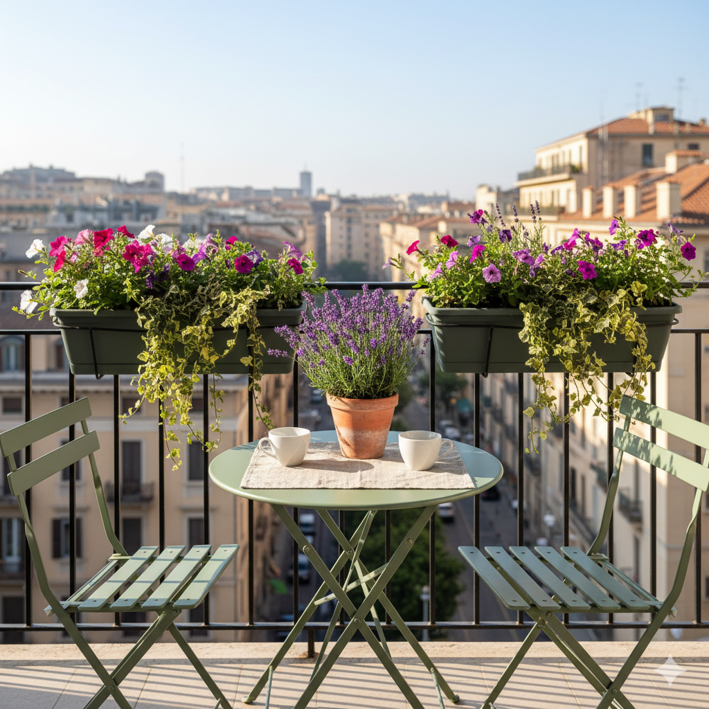 idee arredo giardino e balcone piccolo