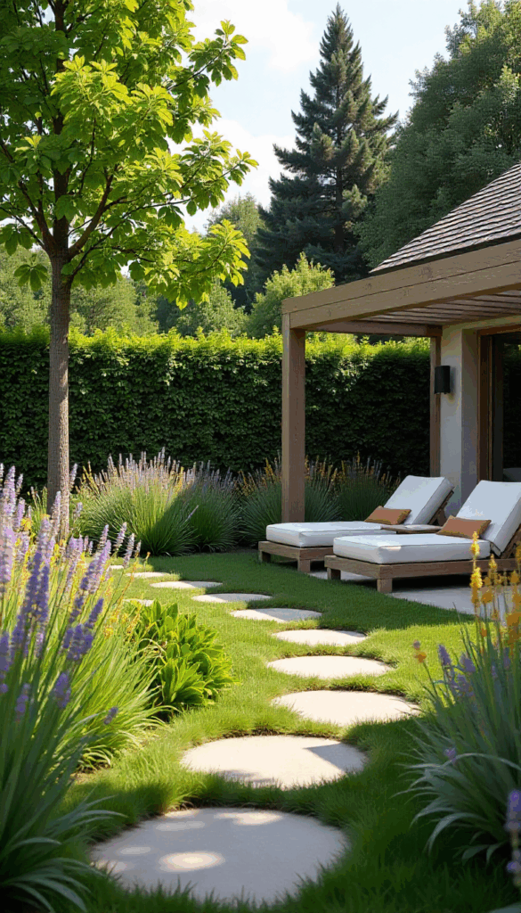 idee arredo giardino con sdraio in meadow garden